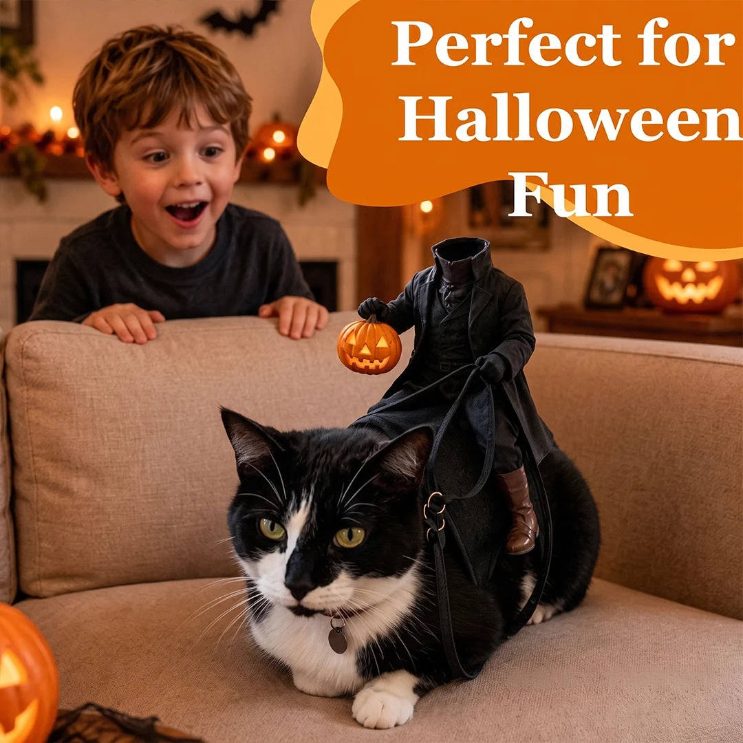Halloween's Headless Horseman Pet Costume for Cats and Dogs