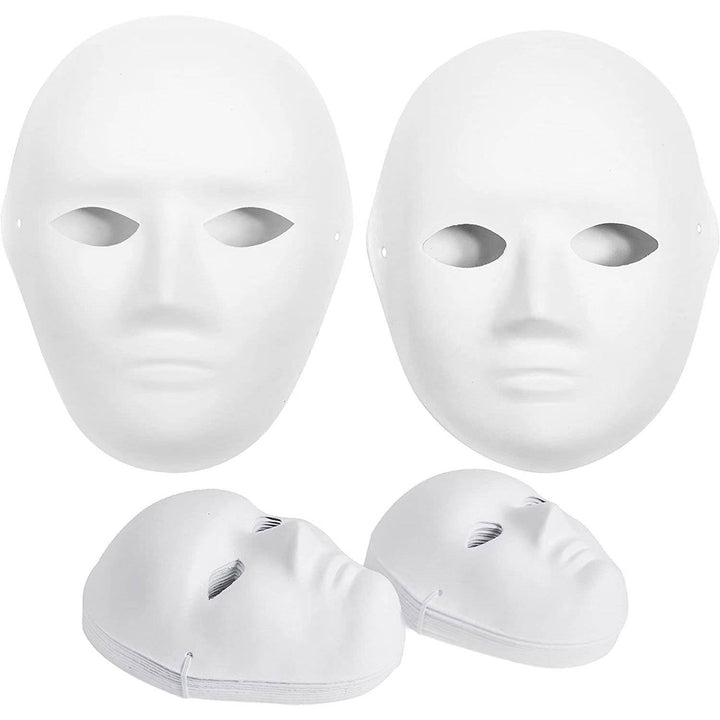 Halloween's 14 Pack Paper Mache Masks for Masquerade and Art Projects