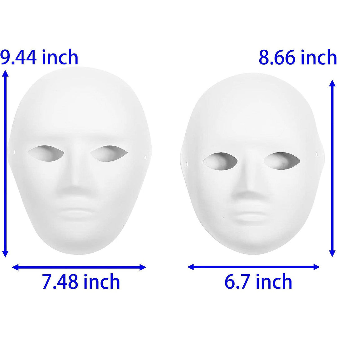 Halloween's 14 Pack Paper Mache Masks for Masquerade and Art Projects