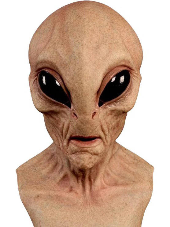 Halloween's Full Head Alien Latex Mask for Costume Parties