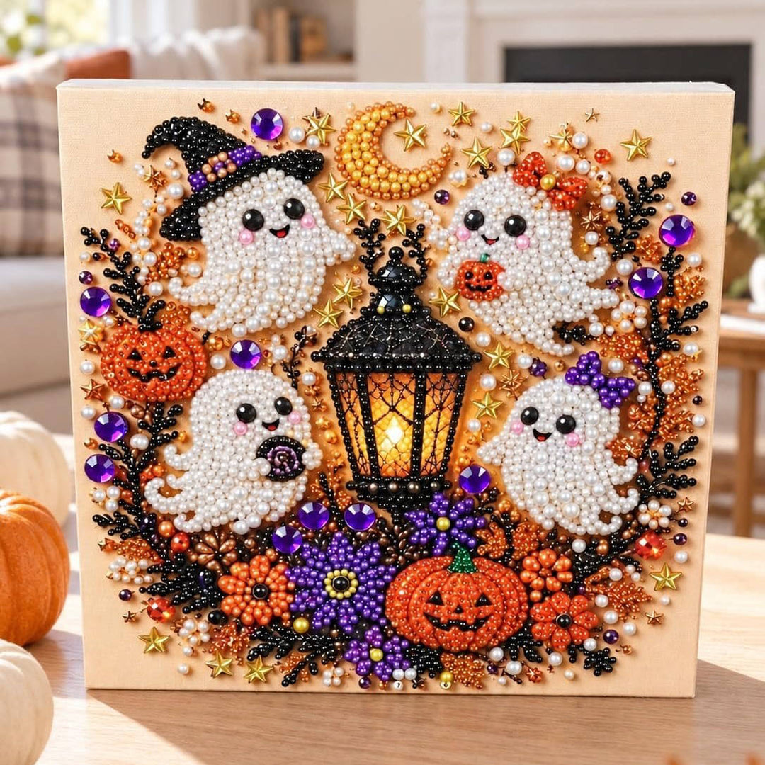 Halloween's Diamond and Pearl Art Kits for Adults - DIY Wall Decor