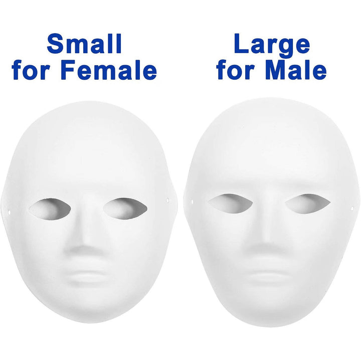 Halloween's 14 Pack Paper Mache Masks for Masquerade and Art Projects