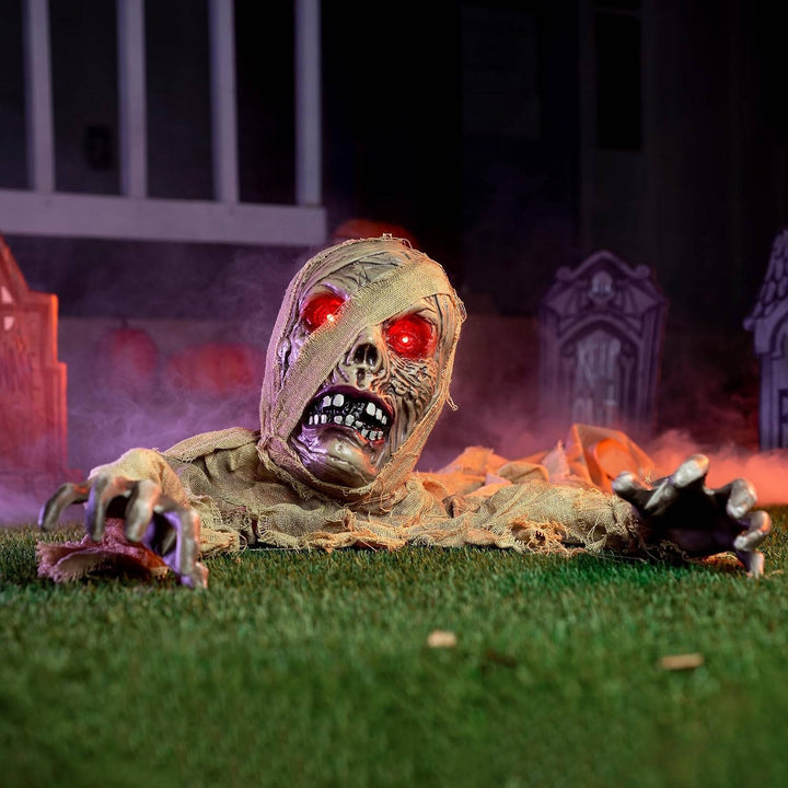 Halloween's Zombie Groundbreaker with Light-Up Eyes and Creepy Sound
