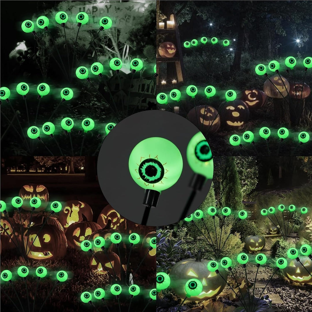 Halloween's 4 Pack Solar Outdoor Lights, 24 LED for Yard and Pathway
