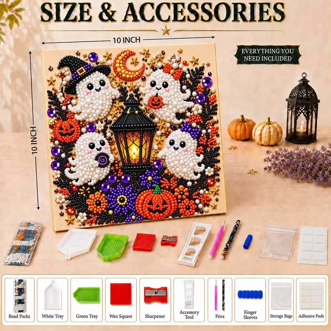 Halloween's Diamond and Pearl Art Kits for Adults - DIY Wall Decor