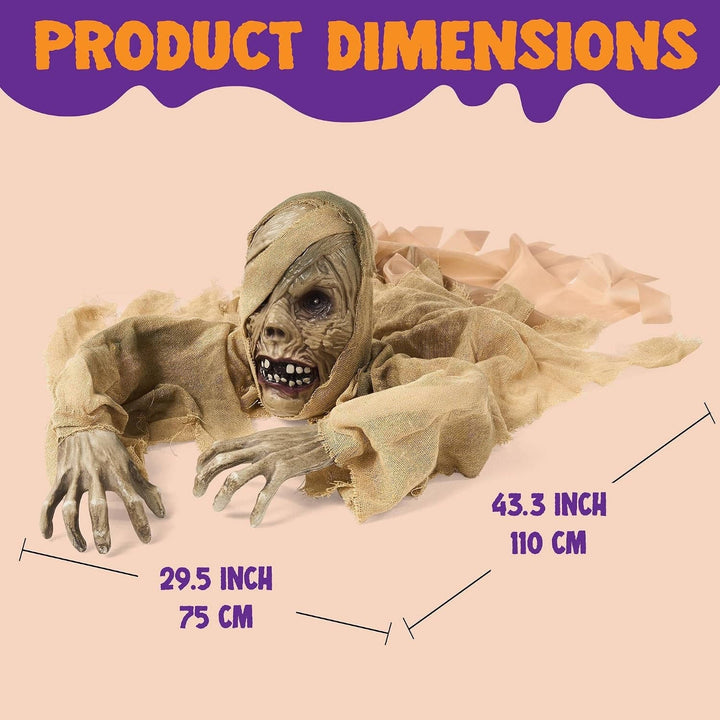 Halloween's Zombie Groundbreaker with Light-Up Eyes and Creepy Sound