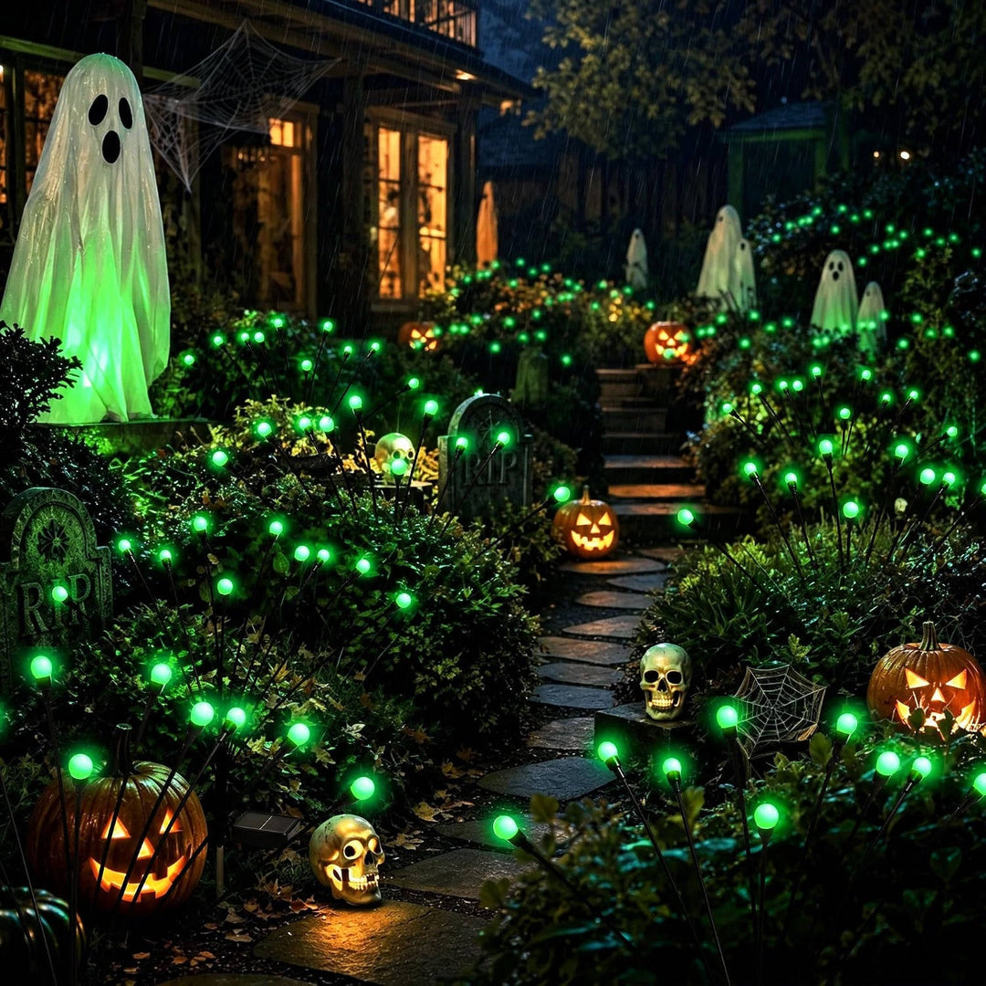 Halloween's 4 Pack Solar LED Lights for Outdoor Yard and Garden Decor