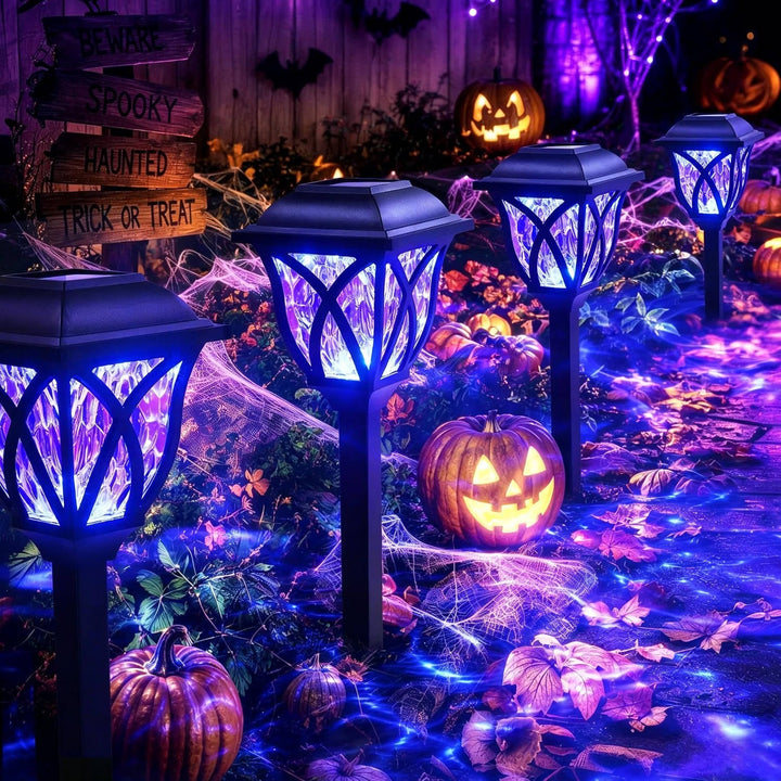 Halloween's Solar Outdoor Pathway Lights for Yard and Party Decor