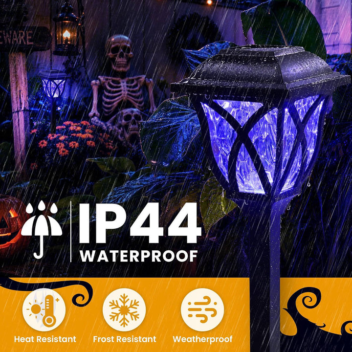 Halloween's Solar Outdoor Pathway Lights for Yard and Party Decor