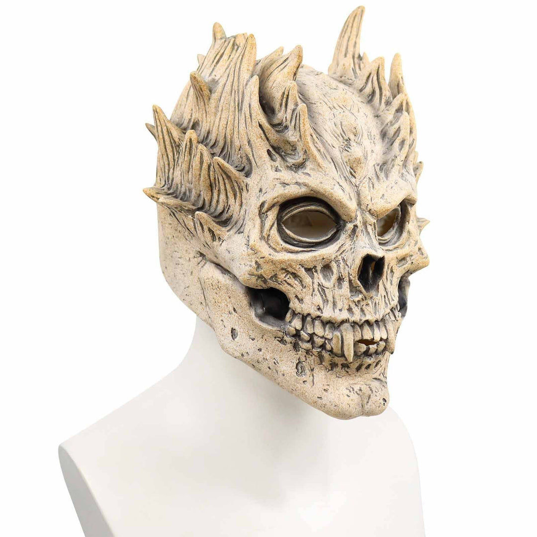 Halloween's Full Head Skeleton Mask with Deluxe Latex Design for Cosplay