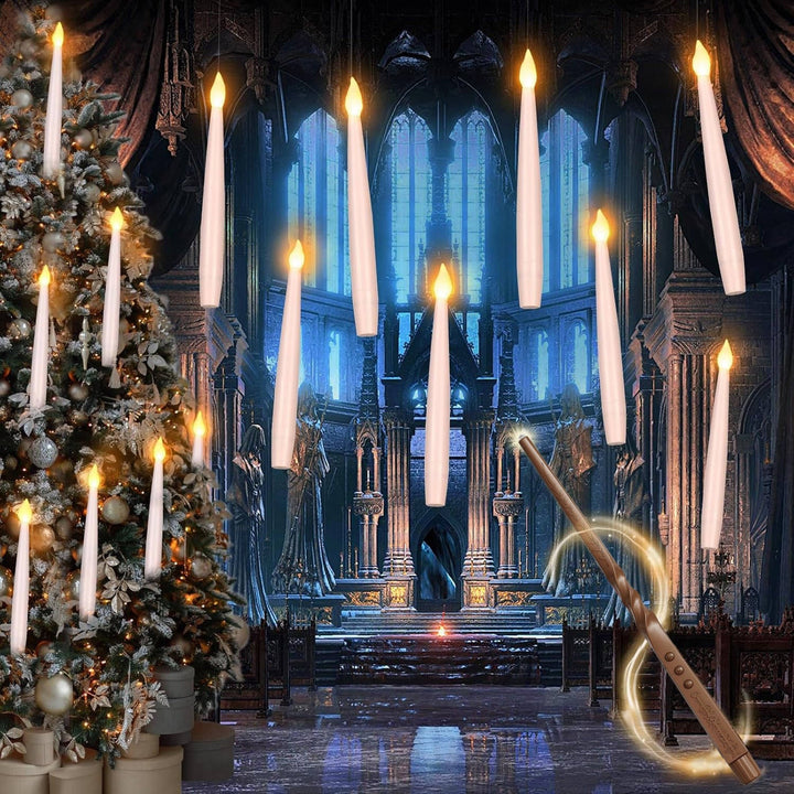 Halloween's 20 Floating Candles with Timer for Indoor Party Decor