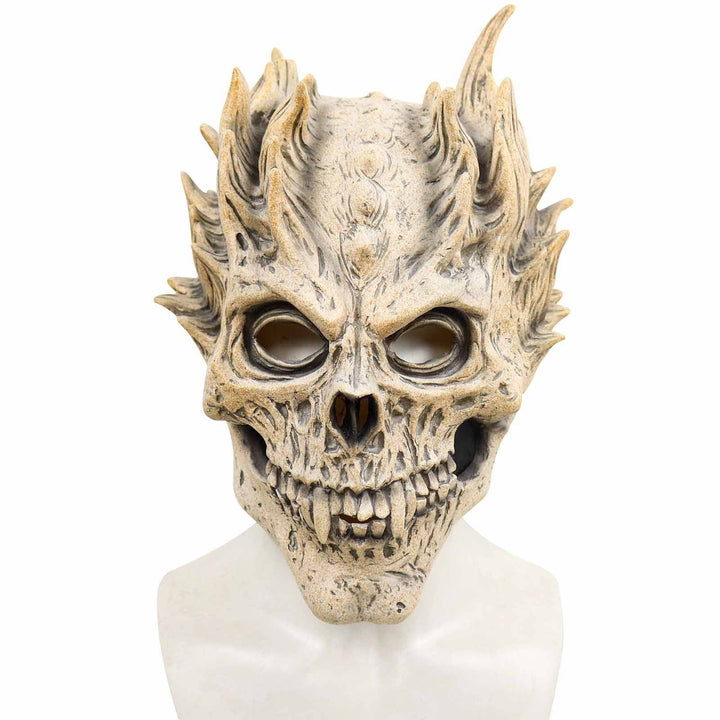 Halloween's Full Head Skeleton Mask with Deluxe Latex Design for Cosplay