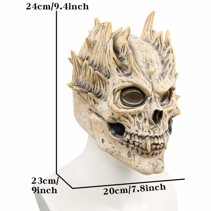 Halloween's Full Head Skeleton Mask with Deluxe Latex Design for Cosplay