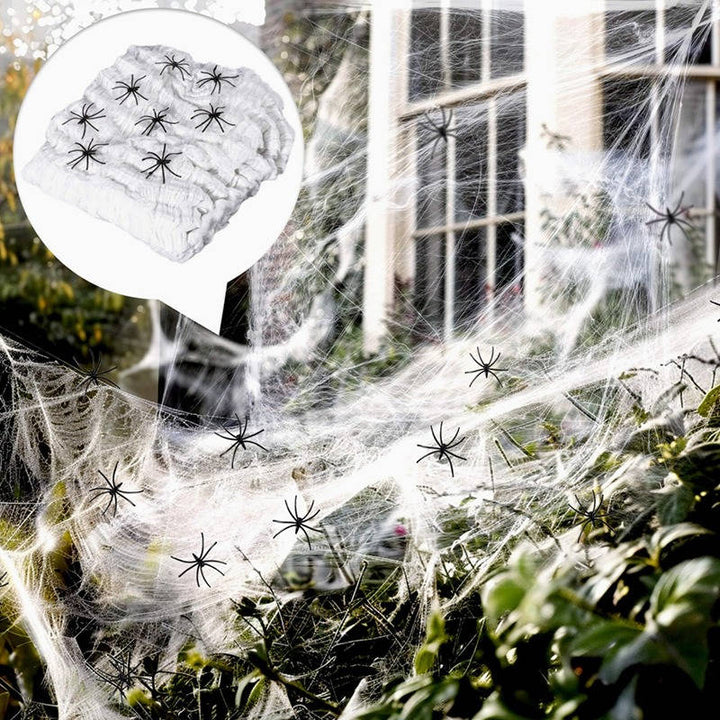 Halloween's 2 Pack 5 FT Giant Hairy Black Spider Decorations for Parties