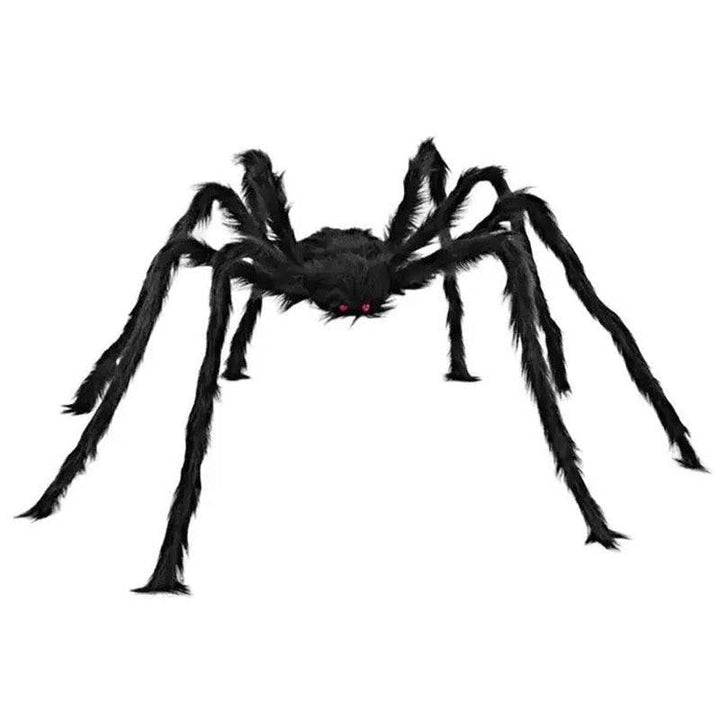 Halloween's 2 Pack 5 FT Giant Hairy Black Spider Decorations for Parties