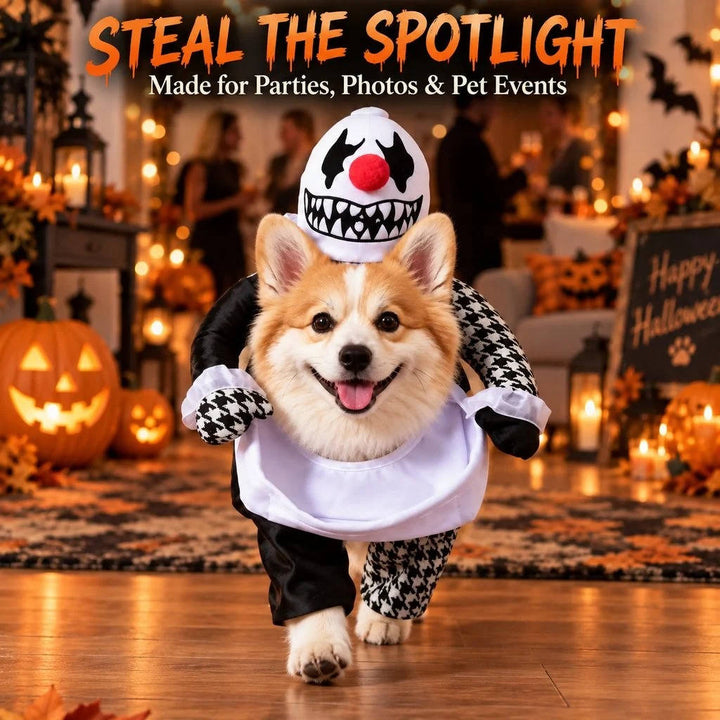 Halloween's Creepy Dog Costume with Padded Arms for Trick or Treating