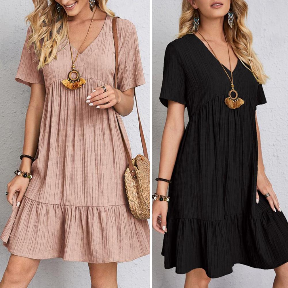 Women's Tiered Mini Casual Dress