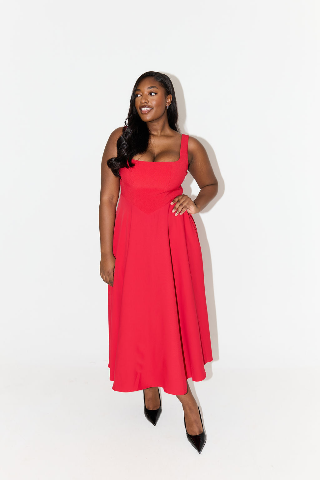 Women's Elegant Midi Dress