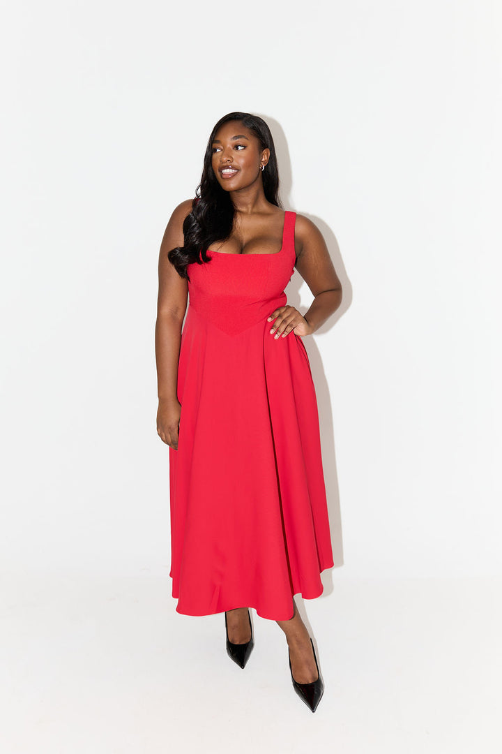 Women's Elegant Midi Dress