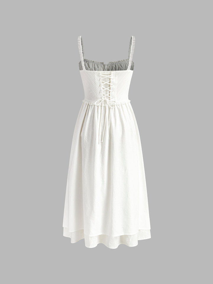 Women's Spaghetti Strap Midi Summer Dress