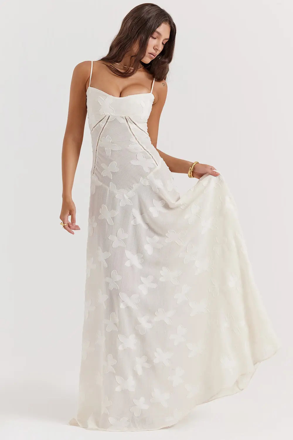 Women's Elegant Open Back Maxi Dress