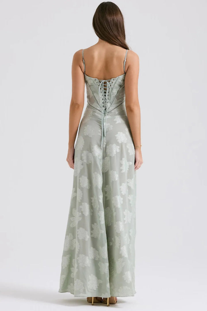 Women's Elegant Open Back Maxi Dress