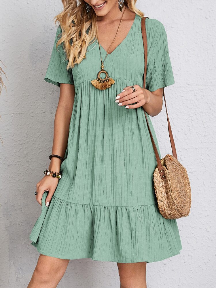 Women's Tiered Mini Casual Dress