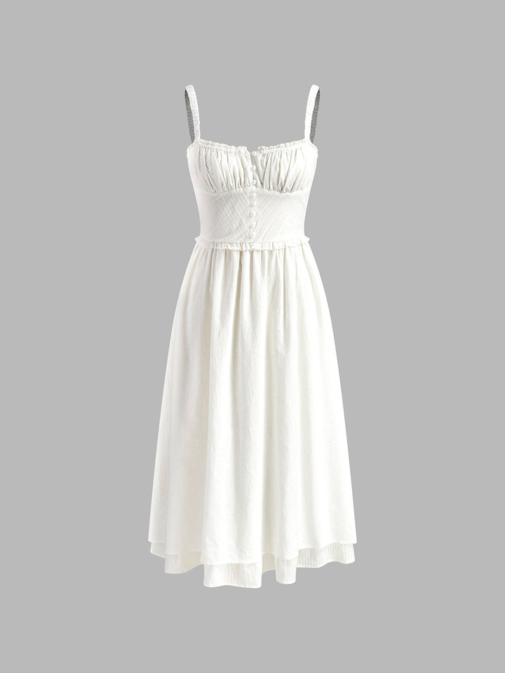 Women's Spaghetti Strap Midi Summer Dress