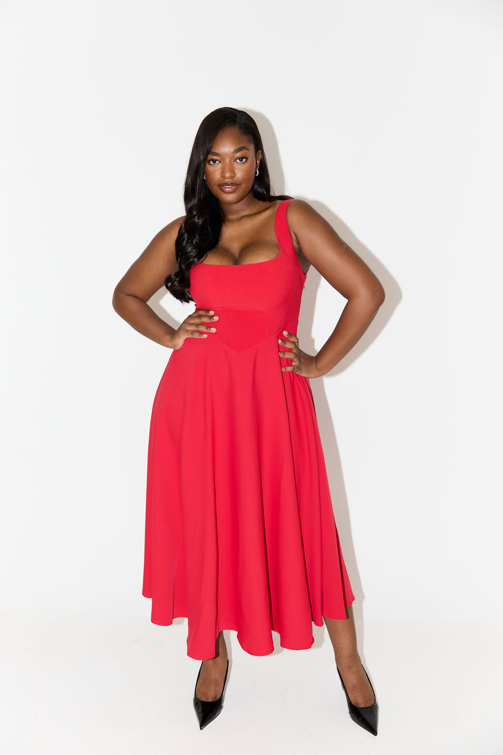 Women's Elegant Midi Dress