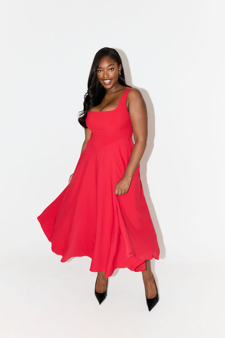 Women's Elegant Midi Dress