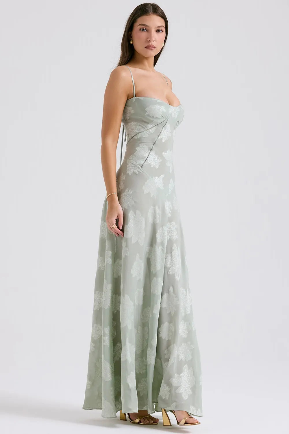 Women's Elegant Open Back Maxi Dress