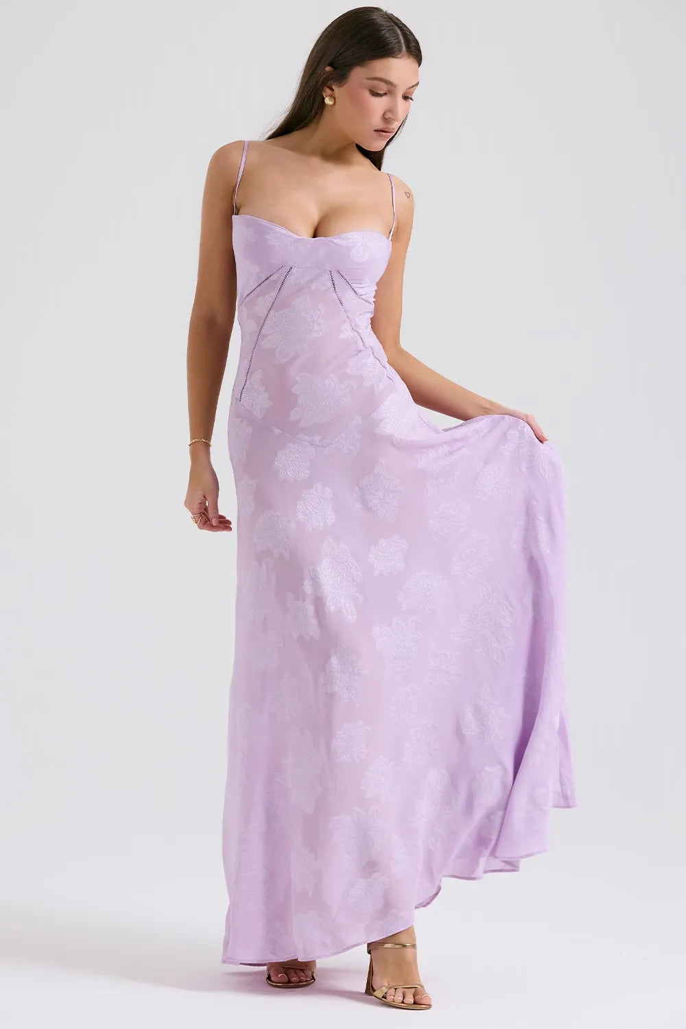 Women's Elegant Open Back Maxi Dress