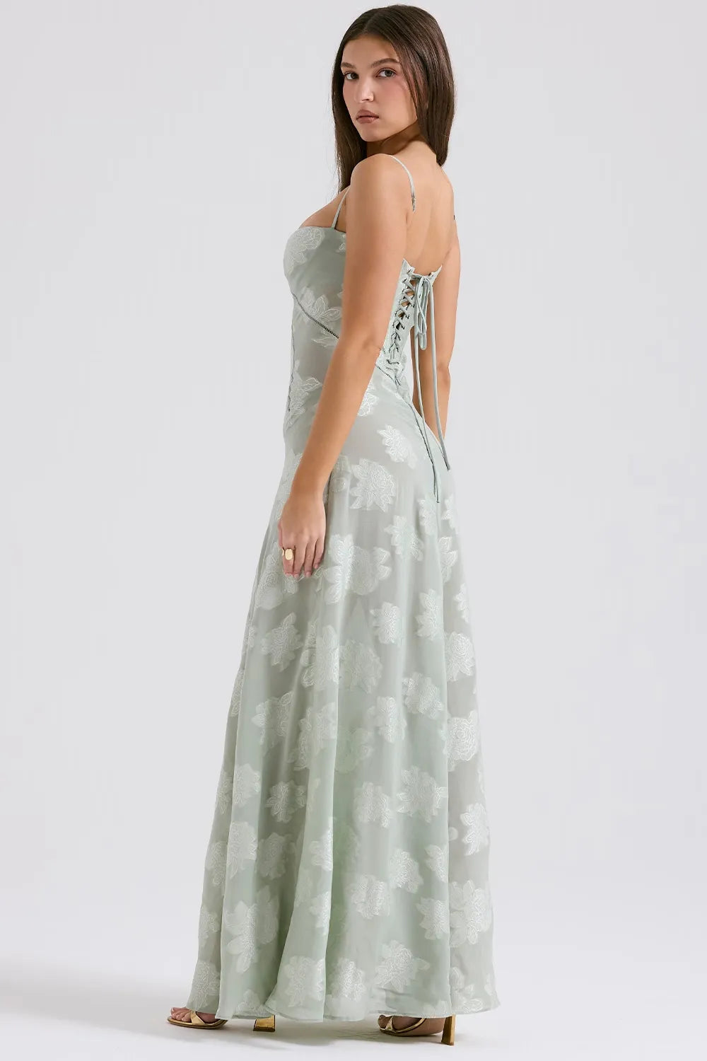 Women's Elegant Open Back Maxi Dress