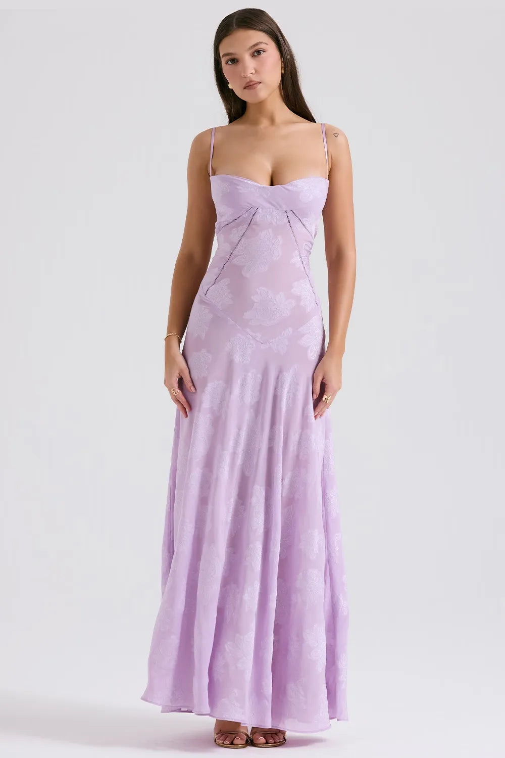 Women's Elegant Open Back Maxi Dress
