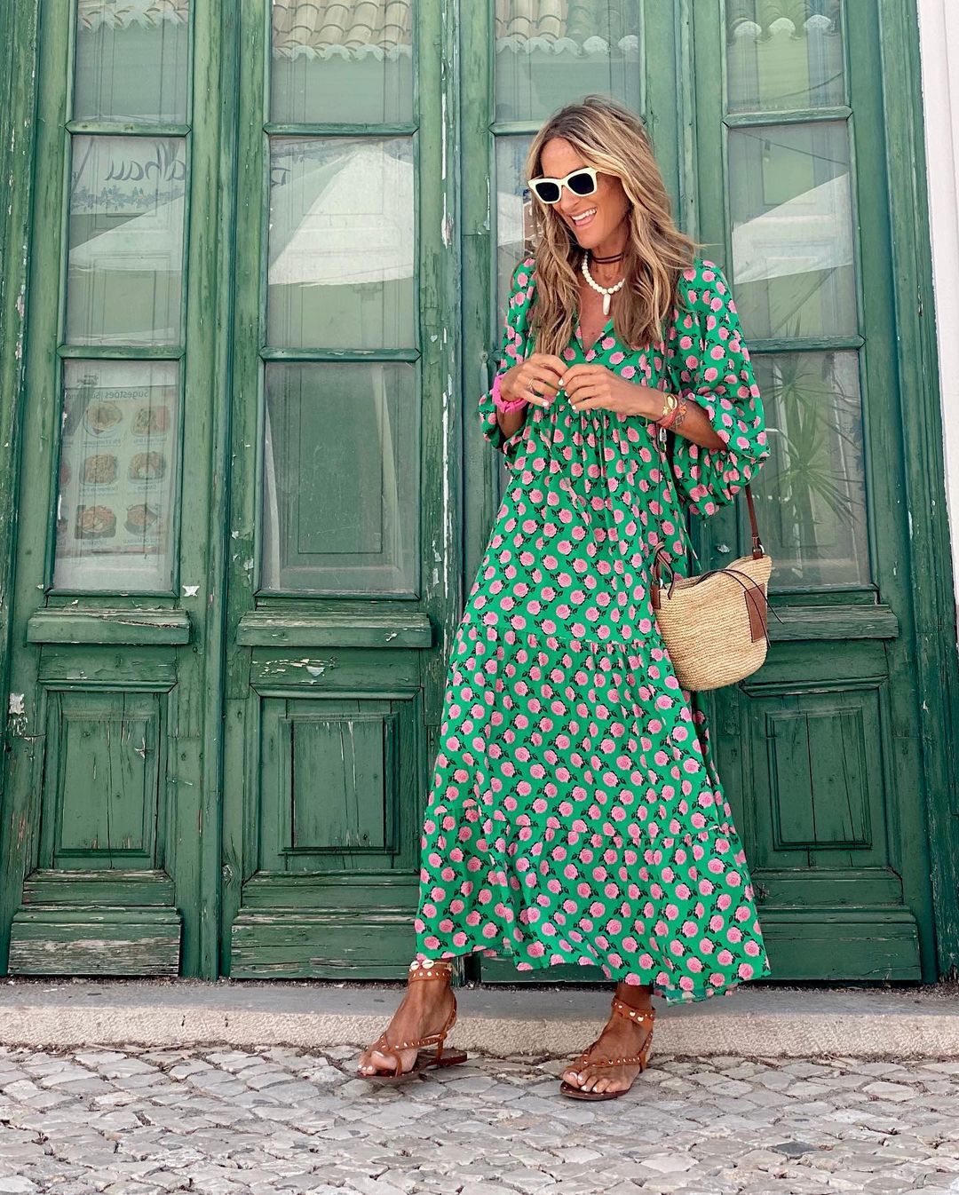 Women's Polka Dot Maxi Dress – Casual Summer Style