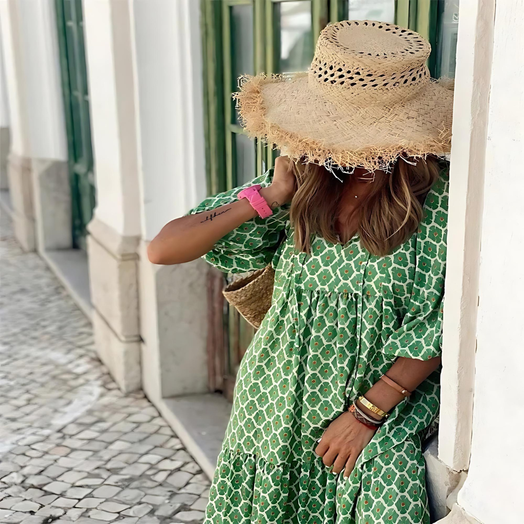 Women's Polka Dot Maxi Dress – Casual Summer Style