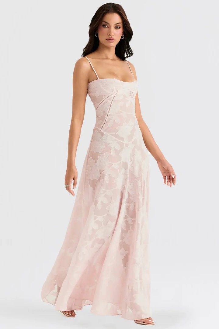 Women's Elegant Open Back Maxi Dress