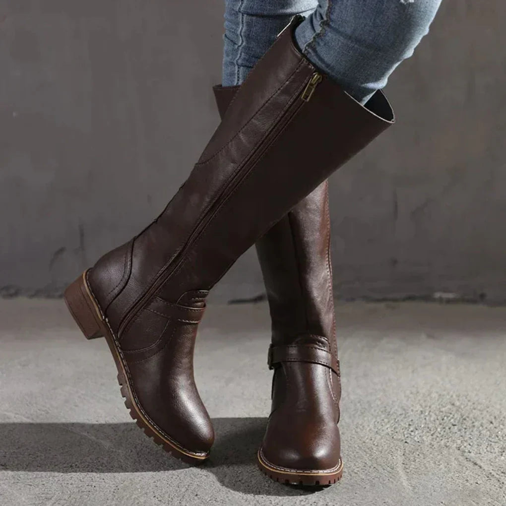 Women's Stylish Leather Ankle Boots