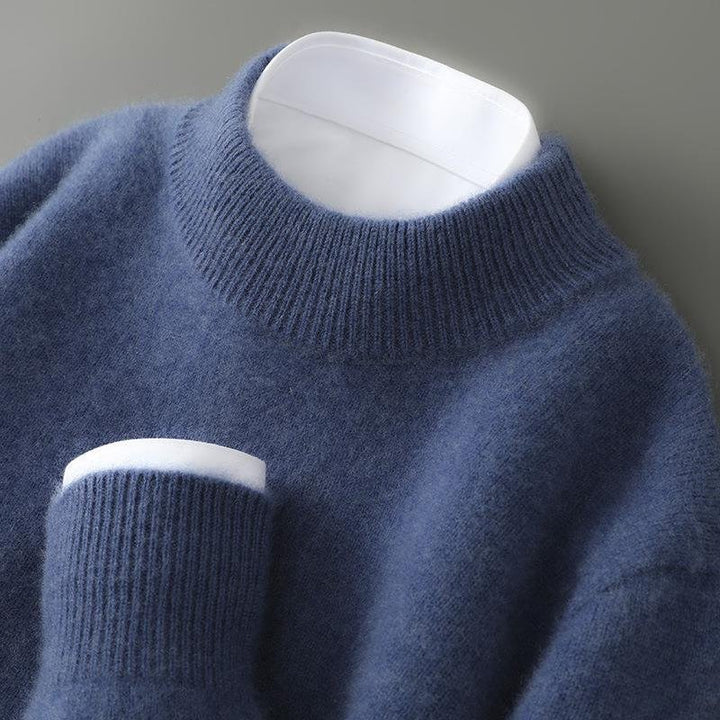 Men's Ribbed Cashmere Turtleneck Sweater