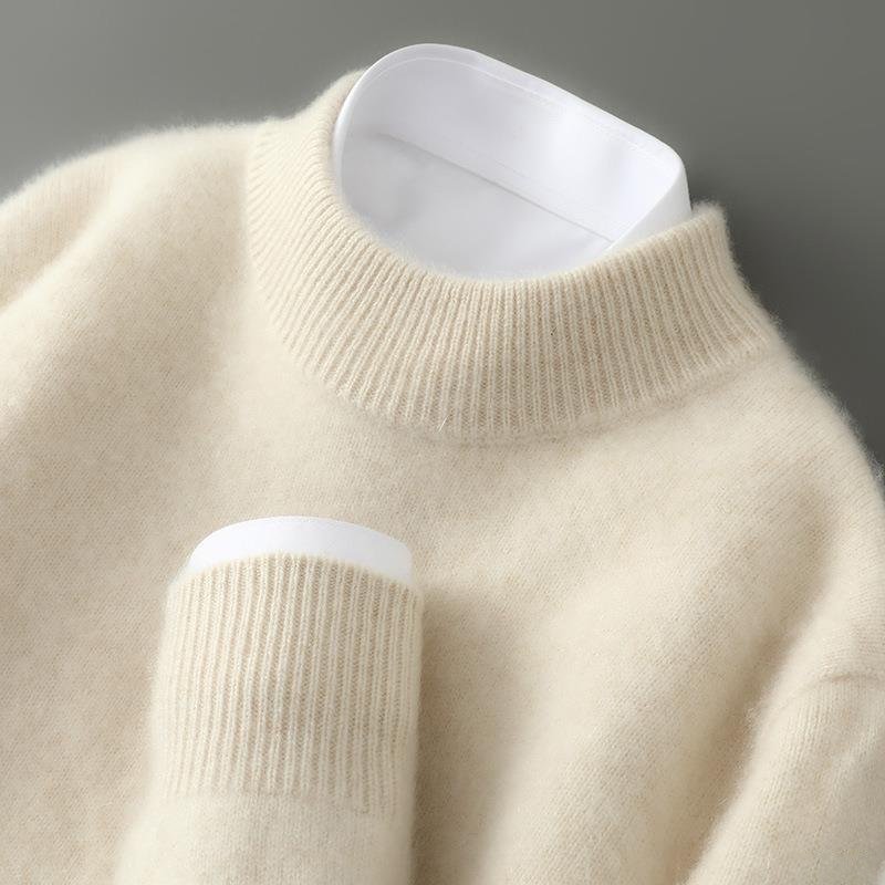 Men's Ribbed Cashmere Turtleneck Sweater
