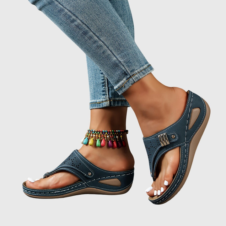 Julia | Women's Perforated Platform Sandals