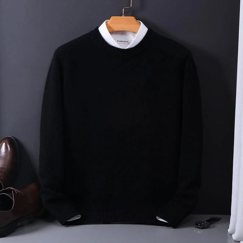 Men's Mock Neck Long Sleeve Sweater