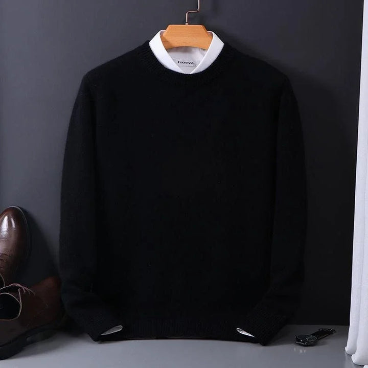 Men's Mock Neck Long Sleeve Sweater
