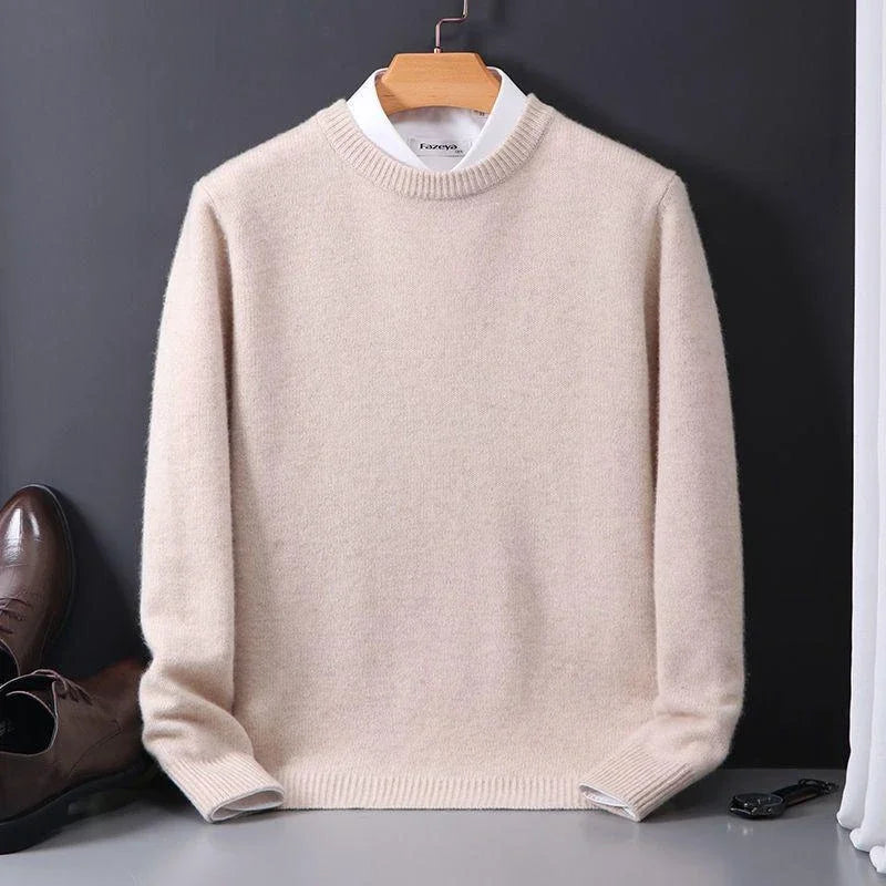 Men's Mock Neck Long Sleeve Sweater