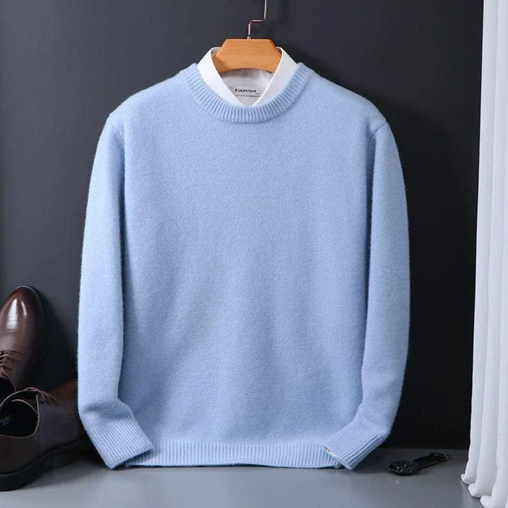 Men's Mock Neck Long Sleeve Sweater