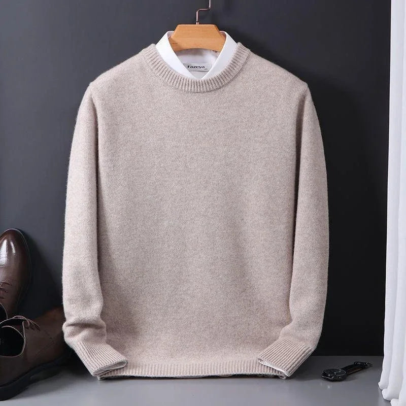 Men's Mock Neck Long Sleeve Sweater