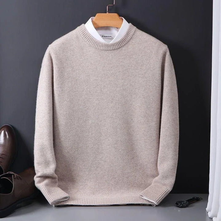 Men's Mock Neck Long Sleeve Sweater
