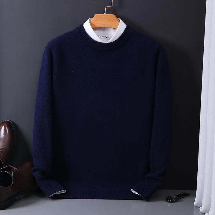 Men's Mock Neck Long Sleeve Sweater