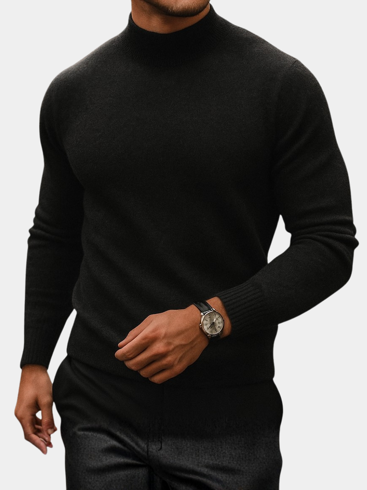 Men's Mock Neck Turtleneck Sweater