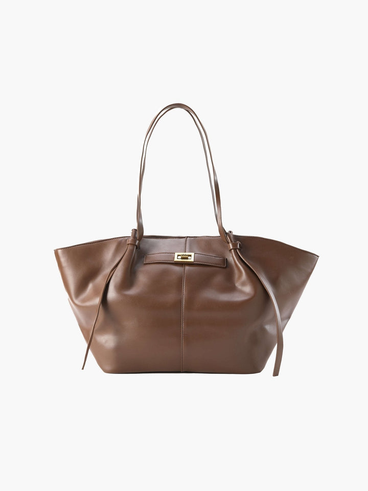 Women's Sleek Vegan Leather Tote Bag for Daily Use